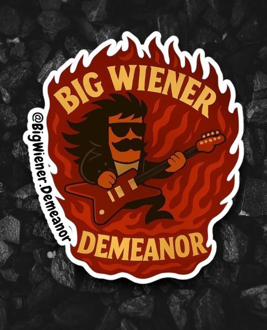 Big Rock Wiener Demeanor Sticker