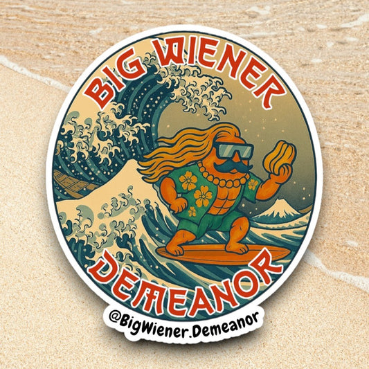 Big Kahuna Wiener Demeanor Stickers