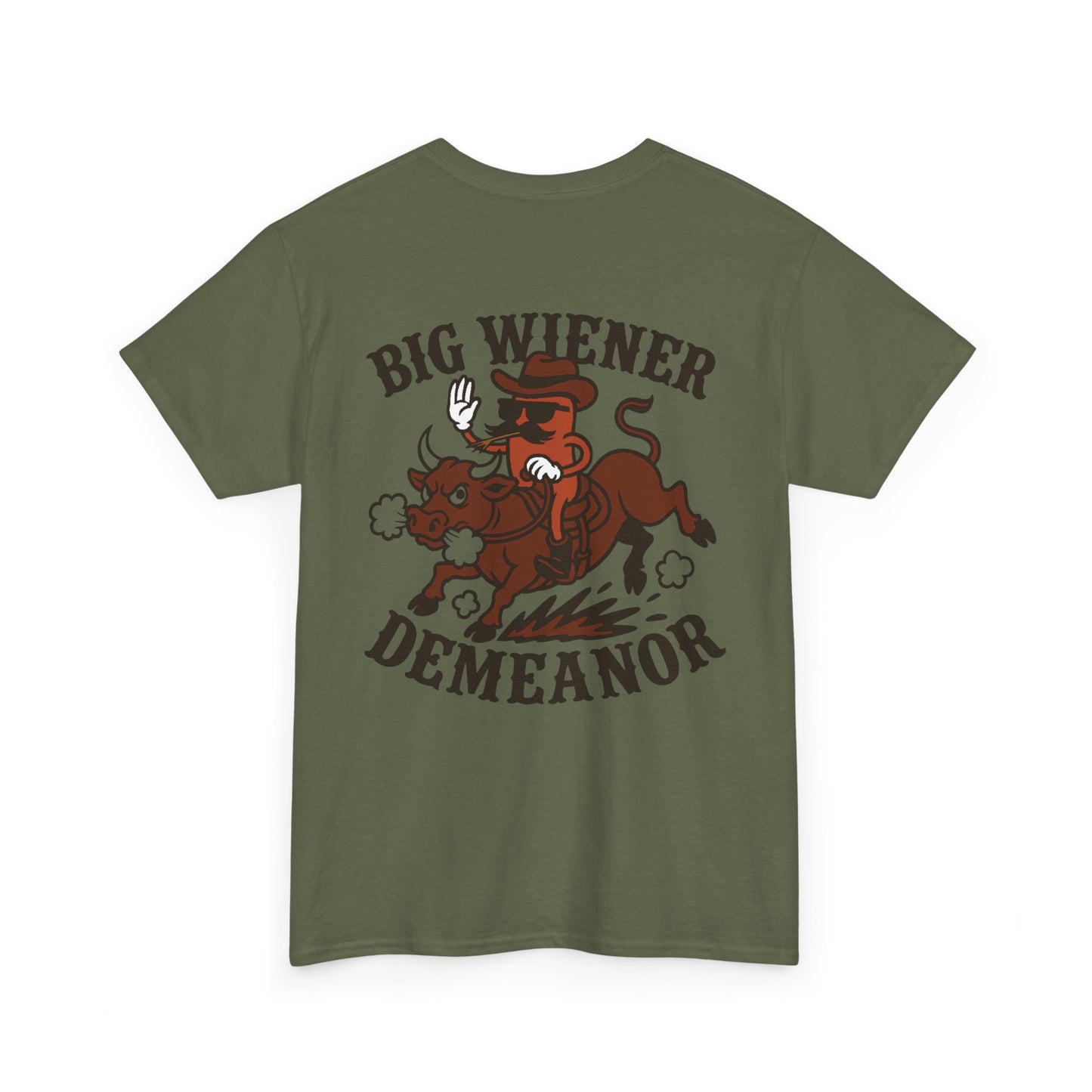 Big Cowboy Wiener Demeanor Cotton Tee