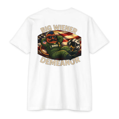 Big Wiener Demeanor T-Shirt — Retro Cartoon Hot Dog Graphic Tee