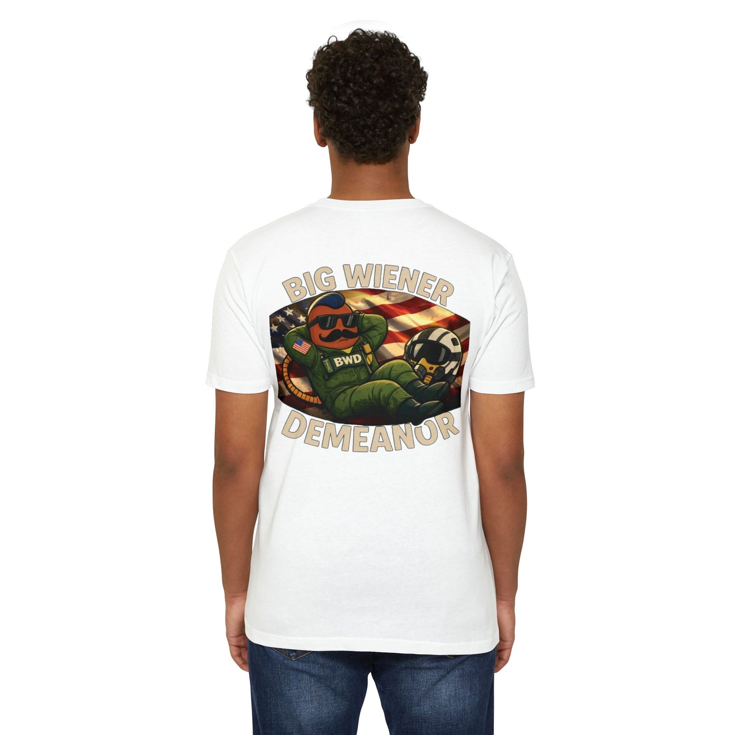 Big Wiener Demeanor T-Shirt — Retro Cartoon Hot Dog Graphic Tee