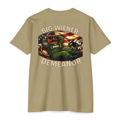 Big Wiener Demeanor T-Shirt — Retro Cartoon Hot Dog Graphic Tee