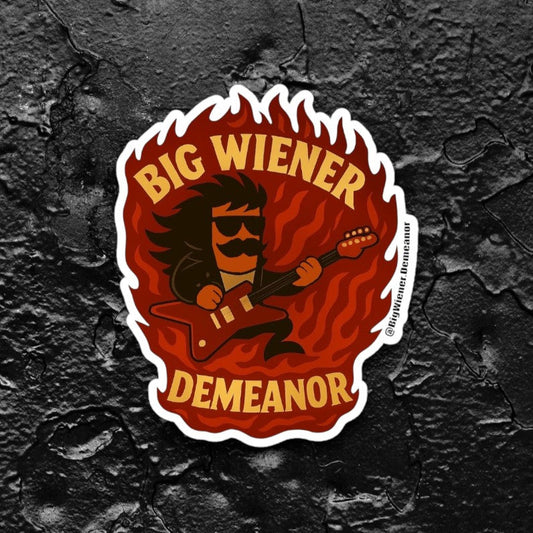 Big Rock Wiener Demeanor Sticker