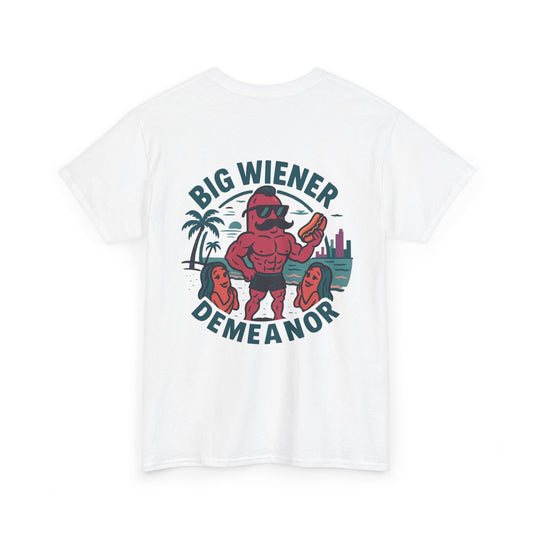 Big Beach Wiener Demeanor Heavy Cotton Tee
