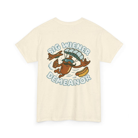 Big Skydiving Wiener Demeanor Heavy Cotton Tee