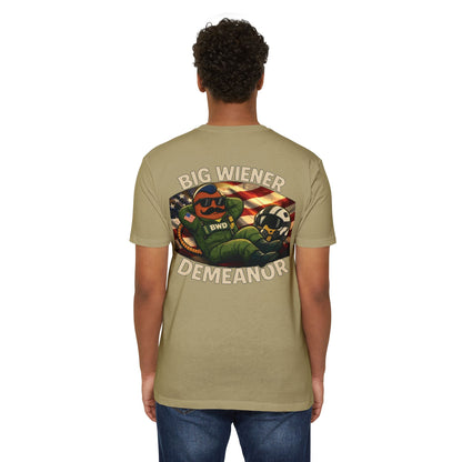 Big Wiener Demeanor T-Shirt — Retro Cartoon Hot Dog Graphic Tee